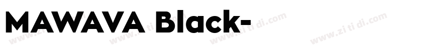 MAWAVA Black字体转换